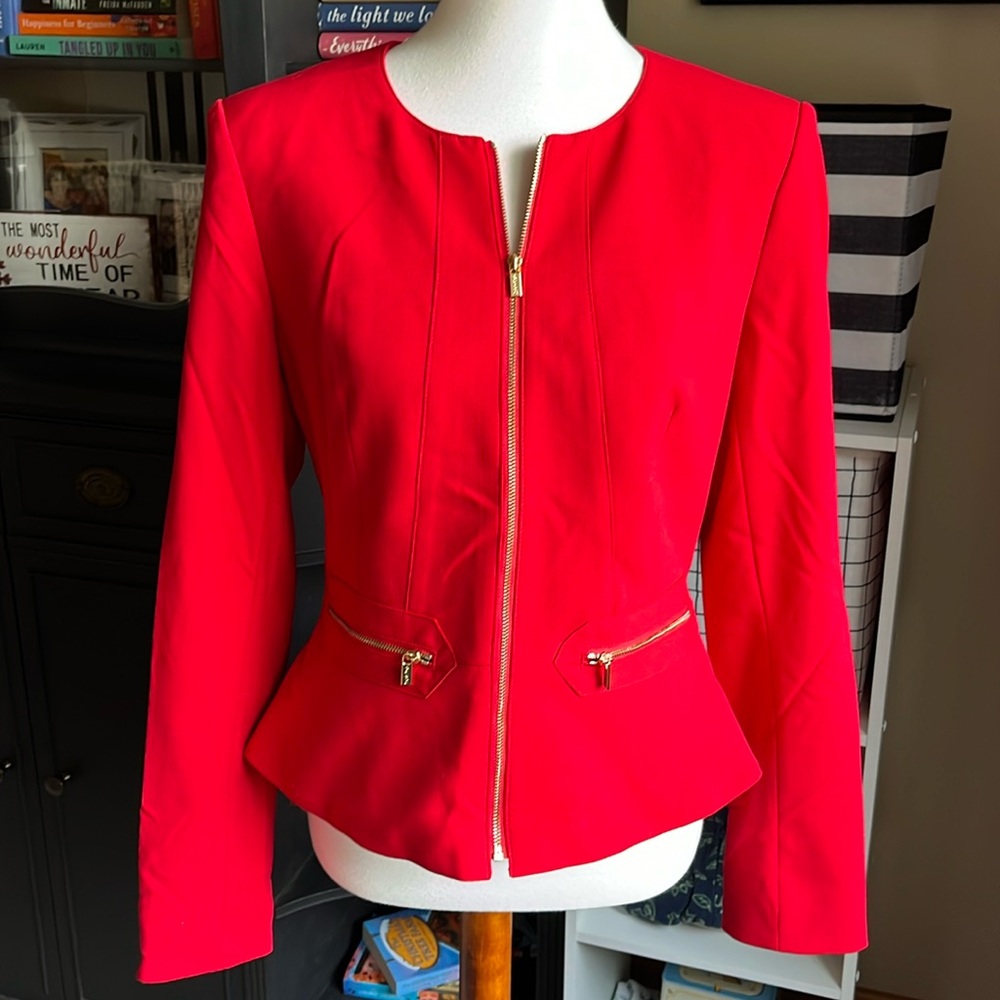 CALVIN KLEIN classic red blazer